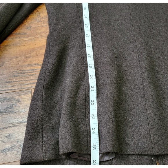 NWT Express Tailleur wool blend brown zip blazer jacket size S - Picture 9 of 10